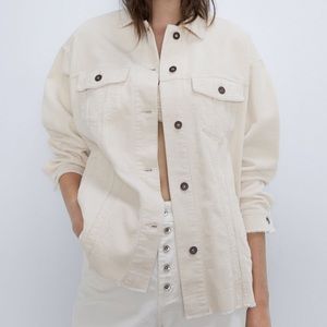 Zara Corduroy Shirt Jacket